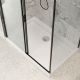 Душевой уголок Cerutti SPA MARBELLA120B-L 120x80см чёрный
