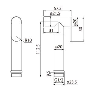 Гигиенический душ IDDIS Bidet Hand Shower чёрный 020BBLGi20