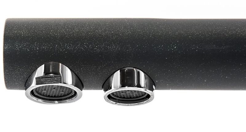 Смеситель для кухни Paulmark Essen Es213011-418 чёрный металлик Смеситель для кухни Paulmark Essen Es213011-418 чёрный металлик