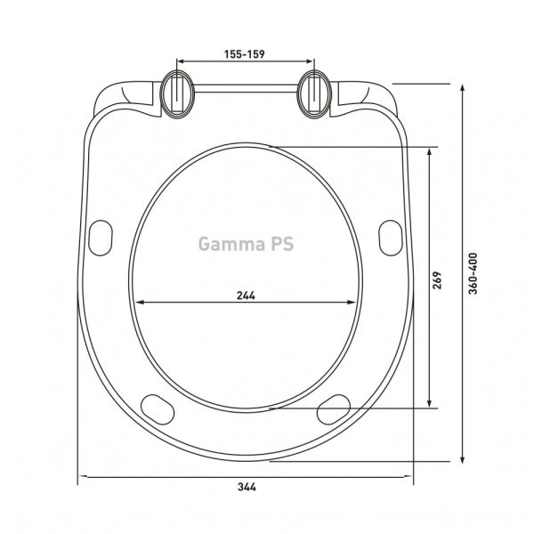 Комплект Berges 043323: инсталляция ATOM Line 410 кнопка хром глянец унитаз Gamma сидение полипропилен с микролифтом