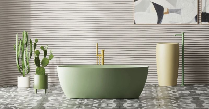 Ванна из искусственного камня Salini Alda S-Stone 101922MRF 170x80см RAL полностью