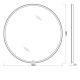 Зеркало круглое 100x100 BelBagno SPC-RNG-1000-LED-TCH-WARM с подсветкой