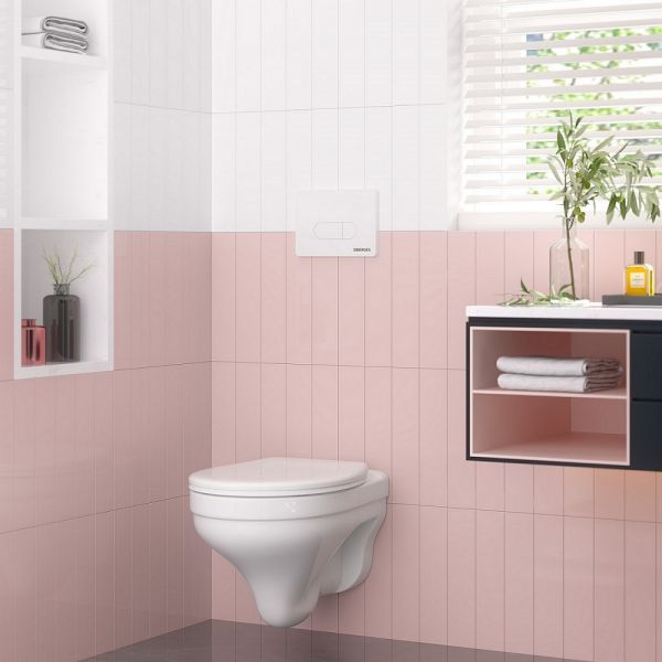 Кнопка смыва Berges Novum soft touch белый 040034 Кнопка смыва Berges Novum soft touch белый 040034