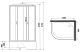 Душевая кабина Niagara NG-2310-14RP 120x80см серебро/матовое