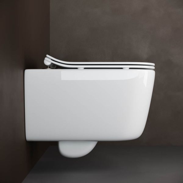 Подвесной унитаз Ceramica Nova New Day CN3005 безободковый белый