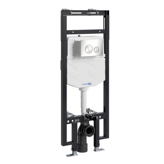 Система инсталляции для унитазов WasserKRAFT Dinkel 58TLT.010.ME.BN02 с кнопкой смыва