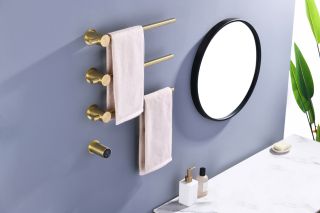 Полотенцесушитель электрический Timo Saona 030/17SM 45x51 см золото матовое