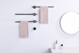 Полотенцесушитель электрический Timo Saona 030/18SM 45x51 см чёрное золото