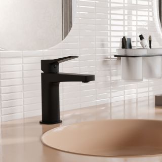 Смеситель для раковины WasserKRAFT Bever 2403 чёрный матовый