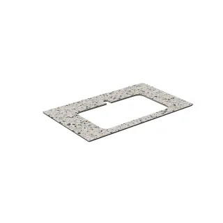 Столешница для полувстраиваемых раковин Kerama Marazzi Бричиола KM6012G0471RP80Ir2 80 см белый натуральный