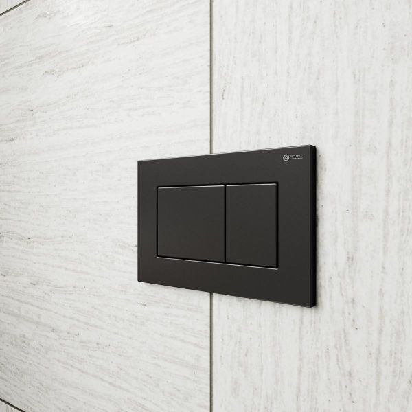 Клавиша смыва Point Ника PN44081BM чёрный матовый Клавиша смыва Point Ника PN44081BM чёрный матовый