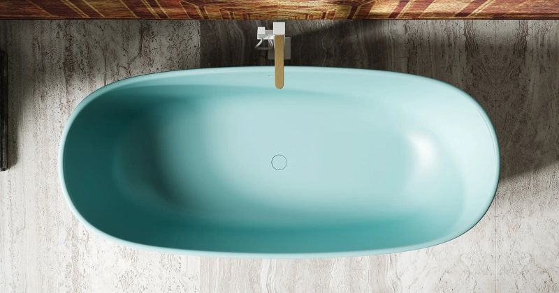 Ванна из искусственного камня Salini Greca In S-Stone 104821MRF 180x80см RAL полностью
