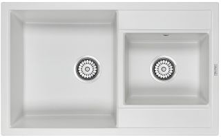 Мойка кухонная Paulmark Tandem PM238250-WH белый