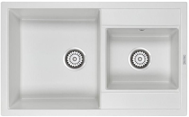Мойка кухонная Paulmark Tandem PM238250-WH белый