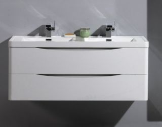 Тумба под раковину BelBagno подвесная 120x45см Bianco Lucido ANCONA-N-1200-2C-SO-2-BL