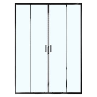 Душевая дверь Azario Tokyo AZ-362K2-170-MB-CL 170 см профиль чёрный матовый стекло прозрачное