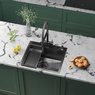 Кухонная мойка Roxenbath Simple 55 560220-55B графит