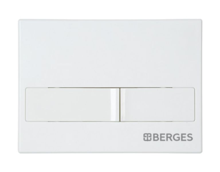 Комплект Berges 4в1 043244: инсталляция NOVUM 525 кнопка L1 белая унитаз FLOE S Rimless сидение дюропласт Floe S Slim SO