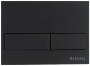 Кнопка смыва Berges Novum soft touch чёрный 040015