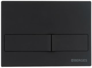 Кнопка смыва Berges Novum soft touch чёрный 040015 Кнопка смыва Berges Novum soft touch чёрный 040015