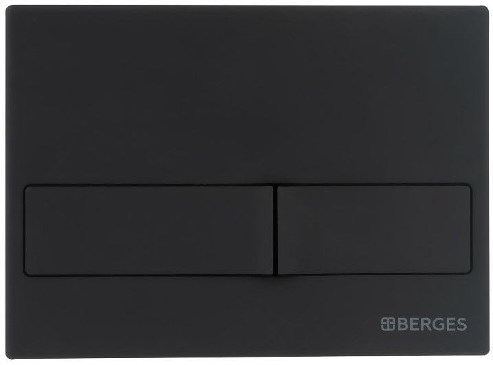 Кнопка смыва Berges Novum soft touch чёрный 040015 Кнопка смыва Berges Novum soft touch чёрный 040015