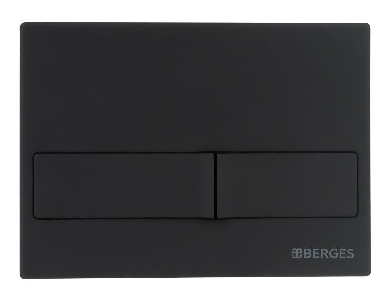 Комплект Berges 043279: инсталляция NOVUM 525 кнопка L5 чёрная Soft Touch унитаз Floe Rimless сидение дюропласт Floe Slim SO