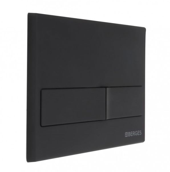 Комплект Berges 4в1 043243: инсталляция NOVUM 525 кнопка L5 чёрная Soft Touch унитаз FLOE S Rimless сидение дюропласт Floe S Slim SO
