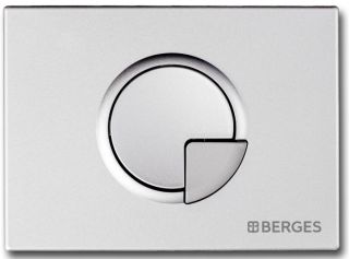 Кнопка смыва Berges Novum матовый хром 040022 Кнопка смыва Berges Novum матовый хром 040022