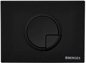 Кнопка смыва Berges Novum soft touch чёрный 040025