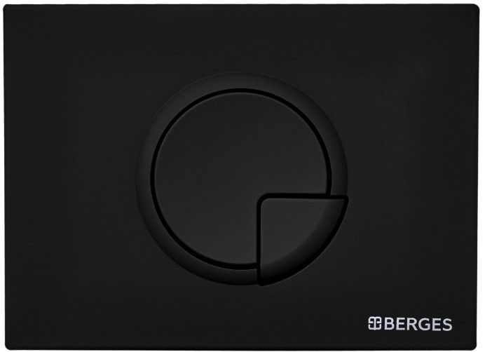 Кнопка смыва Berges Novum soft touch чёрный 040025