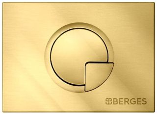 Кнопка смыва Berges Novum золото 040029 Кнопка смыва Berges Novum золото 040029