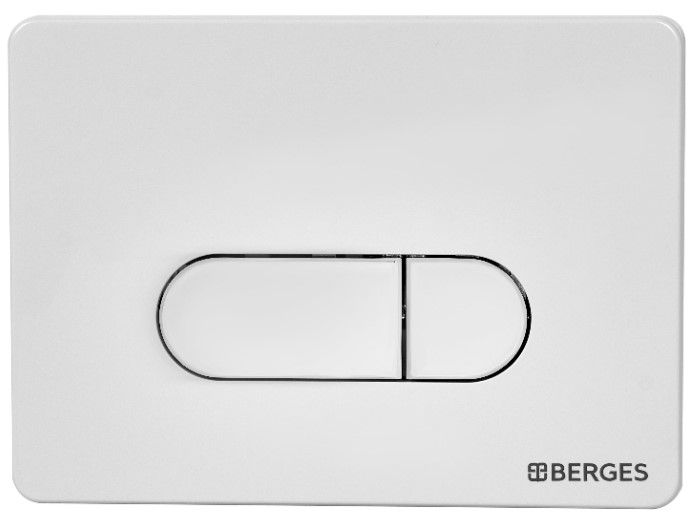 Кнопка смыва Berges Novum soft touch белый 040034 Кнопка смыва Berges Novum soft touch белый 040034