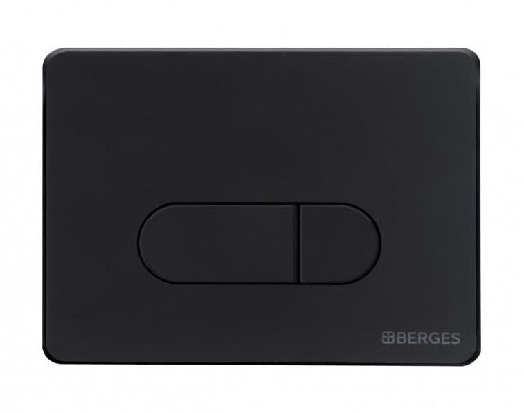 Комплект Berges 043275: инсталляция NOVUM 525 D5 Soft Touch чёрная унитаз Floe Rimless сидение дюропласт Floe Slim SO