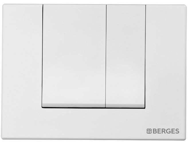 Кнопка смыва Berges Novum soft touch белый 040044