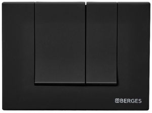 Кнопка смыва Berges Novum soft touch чёрный 040045
