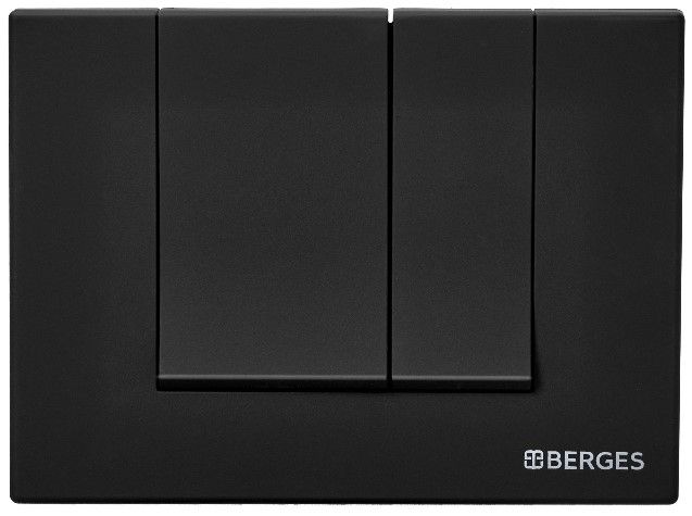 Кнопка смыва Berges Novum soft touch чёрный 040045