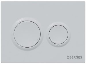 Кнопка смыва Berges Novum 040061 белый