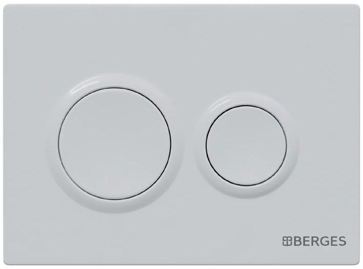 Кнопка смыва Berges Novum 040061 белый