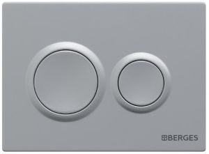 Кнопка смыва Berges Novum 040062 хром матовый