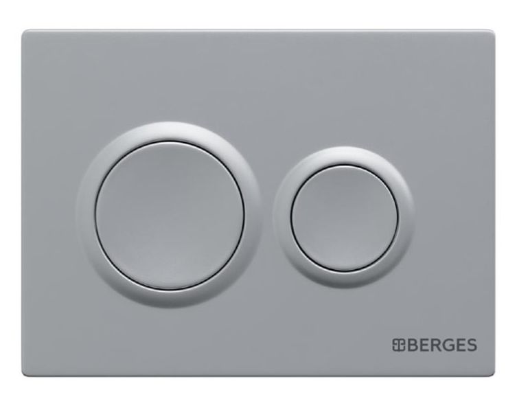 Комплект Berges 043402: инсталляция NOVUM кнопка O2 хром матовый унитаз Sigma Rimless сидение дюропласт быстросъём
