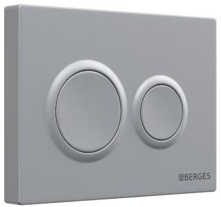 Кнопка смыва Berges Novum 040062 хром матовый Кнопка смыва Berges Novum 040062 хром матовый