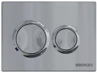 Кнопка смыва Berges Novum 040063 хром глянец Кнопка смыва Berges Novum 040063 хром глянец
