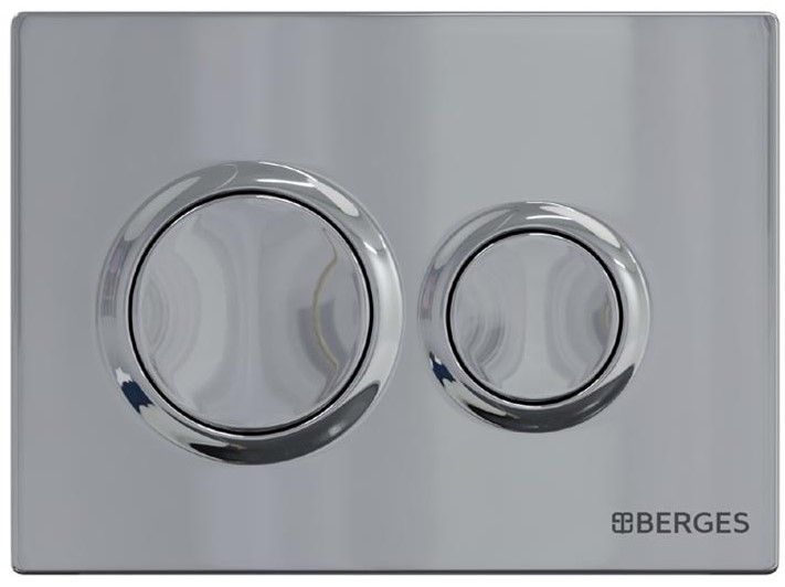 Кнопка смыва Berges Novum 040063 хром глянец