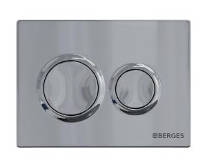 Комплект Berges 4в1 043302: инсталляция NOVUM 525 кнопка O3 хром глянец унитаз EGO XL Rimless сидение Okus Slim SO