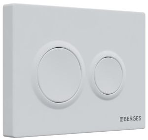 Кнопка смыва Berges Novum 040064 Soft Touch белый