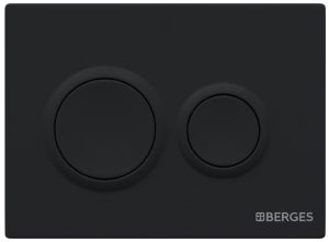 Кнопка смыва Berges Novum 040065 Soft Touch чёрный