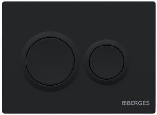 Кнопка смыва Berges Novum 040065 Soft Touch чёрный Кнопка смыва Berges Novum 040065 Soft Touch чёрный
