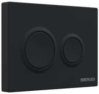 Кнопка смыва Berges Novum 040065 Soft Touch чёрный Кнопка смыва Berges Novum 040065 Soft Touch чёрный
