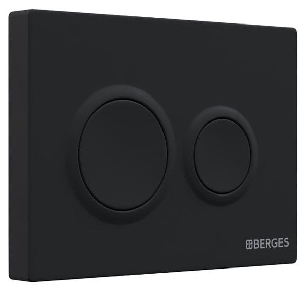 Инсталляция для унитаза Berges Novum 040265 с чёрной Soft Touch кнопкой O5