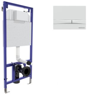 Инсталляция для унитаза Berges Novum F4 с кнопкой soft touch белый 040254 Инсталляция для унитаза Berges Novum F4 с кнопкой soft touch белый 040254